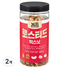 넛츠빌리지 로스티드 믹스넛, 400g, 2개