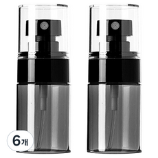 仙洞商社 噴霧瓶 30ml, 6個, 黑色