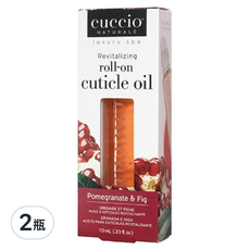 CUCCIO 古希歐 滾珠瓶 指緣油 紅石榴無花果 10ml 指甲護理 保濕滋潤, 2瓶