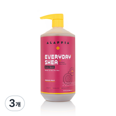 알라피아 에브리데이 시어 바디워시 패션푸르트, 950ml, 3개