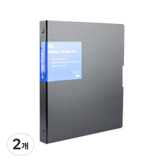 RSC 設計簡報夾 A4 20p, 黑色, 2個