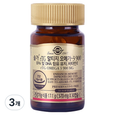 SOLGAR rTG Omega-3 900, 3個, 30錠