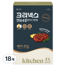 Kleenex 舒潔 安心4層抽取式廚房紙巾, 18個, 90入