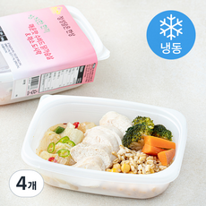 정직한 한끼 매운맛 수비드 닭가슴살 & 채소 도시락 (냉동), 360g, 4개