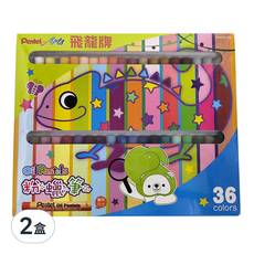 Pentel 飛龍文具 Arts 粉蠟筆 PHN9-36, 36色, 2盒