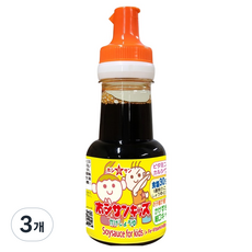 호시산키즈 큐슈 쿠마모토 어린이 간장, 3개, 150ml
