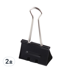 mbs 萬事捷 省力長尾夾 B-32 黑色, 32mm, 24個, 2盒