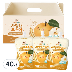 유기농마루 예스키즈 사당해 주스야 통통 배도라지 주스, 80ml, 40개