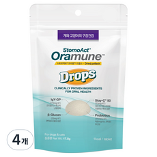 시그니처바이 반려동물 오라뮨 드롭스 드라이드 폴락 영양제, 32정, 구강/치석관리, 4개