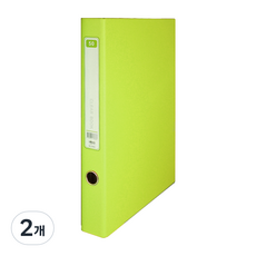 Wiz Office Eco 透明文件簿 D型環扣活頁夾 4孔 50頁, 綠色, 2個