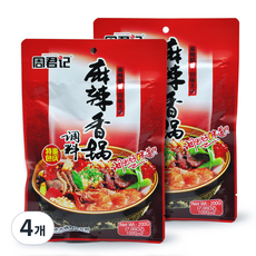 周君記 麻辣香鍋調理醬包, 200g, 4個