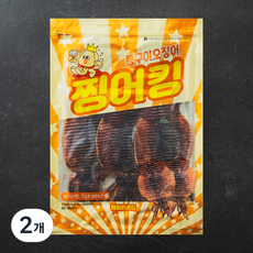 해맑은푸드 찡어킹 통구이오징어, 2개, 350g(대 / 5미)