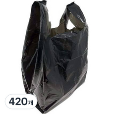 厚手提黑色塑膠袋5號, 420個