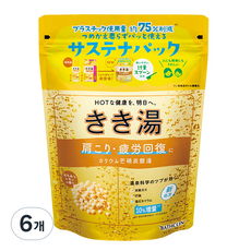 바스크린 키키유 칼륨 탄산입욕제 NEW 허니레몬향, 360g, 6개