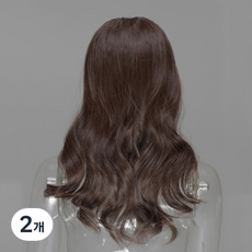 핑크에이지 모스트사 유러피안 하이커버 헤어피스, CB1 초코브라운, 2개