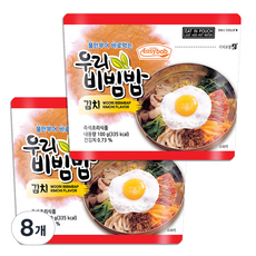 참미식품 우리비빔밥 김치, 100g, 8개