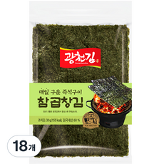 광천김 매일 구운 즉석구이 참 곱창김, 30g, 18개