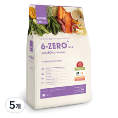 네츄럴랩 전연령 6 ZERO PLUS CAT 2 건식사료, 가수분해 연어, 1.2kg, 5개