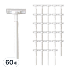 Basti 拋棄式簡單刮鬍刀白色, 1入, 60個