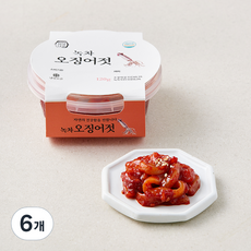자연다감 녹차 오징어젓, 120g, 6개