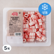무연골 돌돌말이 대패삼겹살 (냉동), 500g, 5개