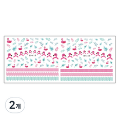 뷰티팝 水轉印美甲貼紙 U, 14, 2個