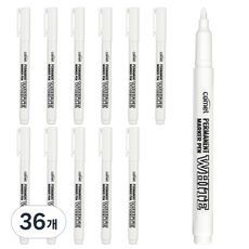 comet 永久麥克筆 白色, 36個, 1色