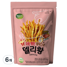 Badasori 톡톡 烤明太子黃太魚脆片 Deli Hwang 烤明太子口味, 20g, 6個