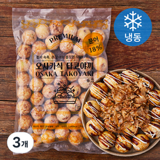 지엔씨푸드 오사카식 타코야끼 문어 18% 50입 (냉동), 1kg, 3개