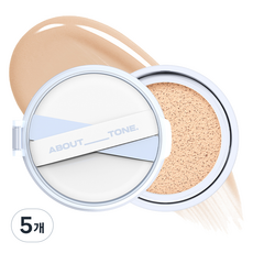 어바웃톤 워터 레이어 핏 쿠션 리필 14g, 23 내추럴, 5개
