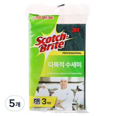 3M Scotch-Brite 百利 專業多功能菜瓜布, 5個, 3入