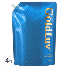 골드럽 파워 딥클린 세탁세제 리필, 4개, 500ml
