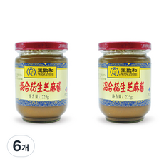 왕즈허 즈마장 땅콩 참깨 소스, 6개, 225g