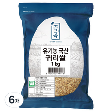 두보식품 국내산 유기농 귀리쌀, 1kg, 6개