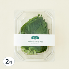 프리미엄 유기농 깻잎, 30g, 2개