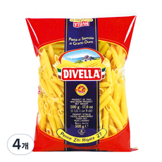 DIVELLA 德威樂 筆管麵義大利麵, 500g, 4個