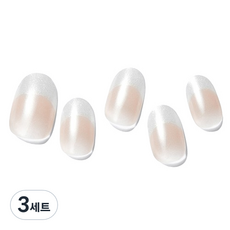 데싱디바 글레이즈 네일팁 세트, 글로시 프렌치, 3개