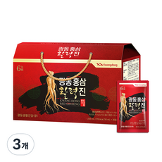 Kwangdong 紅蔘活力飲 30包入, 3箱, 1.5L