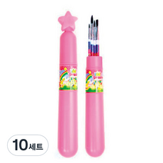 YOUNG ART Hanarum美術用毛筆組, 粉色, 10組