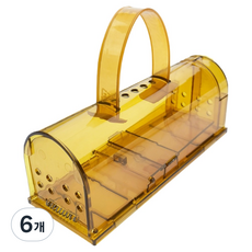 圓形高效超強力捕鼠器 黃色 178 x 70 x 68 mm, 6個, 1入