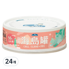 블루베이 전연령 고양이 칠 아일랜드 파테 습식사료, 80g, 24개, 오리