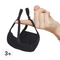 에어렉스 안경 김서림 방지 마스크 일반형 M, 1개입, 3개, 블랙