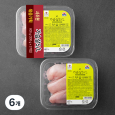 사조원 닭 가슴살 (냉장), 300g, 6개