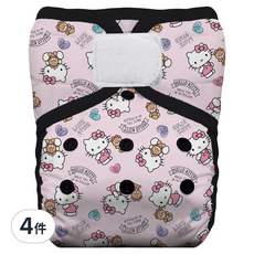 THiRSTiES 魔鬼氈成長型口袋式布尿布 SANRIO聯名款, Hello Kitty Dear Bear, 4件
