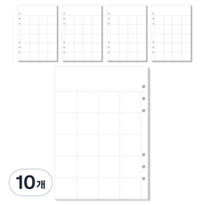 wannathis A5 6孔 基本補充內頁 內芯 月計畫, 10個, 20張