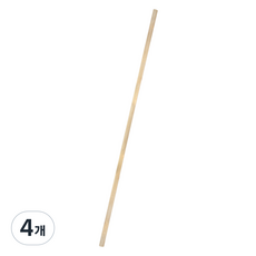 월드크린 고급 나무 니스 봉 자루 150cm, 4개