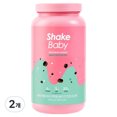 쉐이크베이비 락토컷 단백질 쉐이크 민트초코맛, 2개, 630g