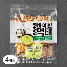 더 바삭한구운먹태 140g + 와사비마요 15g x 2p + 전주 가맥 소스 15g x 2p, 200g, 4세트