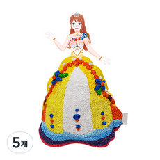 컬러룬 볼클레이 풍선 프린세스 브렌다, 5개, 혼합색상