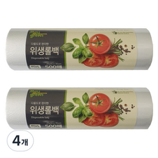 Maygreen 위생롤백, 중(25 x 35 cm), 500개입, 4개